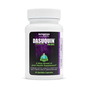 Nutramax Dasuquin Joint Health Supplement for Cats - With Glucosamine, Chondroitin, ASU, Boswellia Serrata Extract, and Green Tea Extract, 84 Capsules