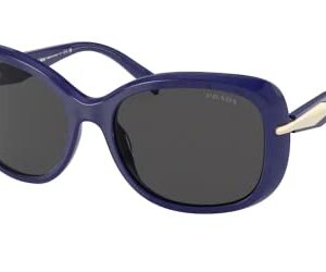 Prada PR04ZS 18D5S0 57MM Baltic Marble/Dark Grey Rectangle Sunglasses for Women + BUNDLE With Designer iWear Complimentary Eyewear Kit