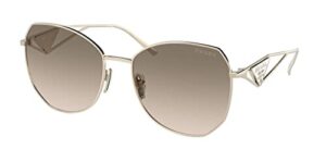prada pr 57ys pale gold/brown shaded 57/18/140 women sunglasses