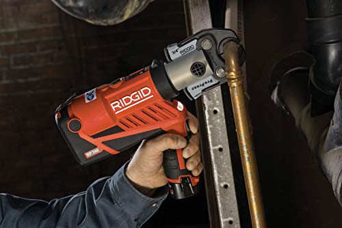 RIDGID 57398 RP 240 Compact Press Tool & 29983 Model 223S 1/4" to 1-1/4" Inner/Outer Copper and Stainless Steel Tubing and Pipe Reamer