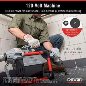 RIDGID 66497 K-60SP-SE Sectional Machine & 61630 A62 7/8' K60 Cable Kit