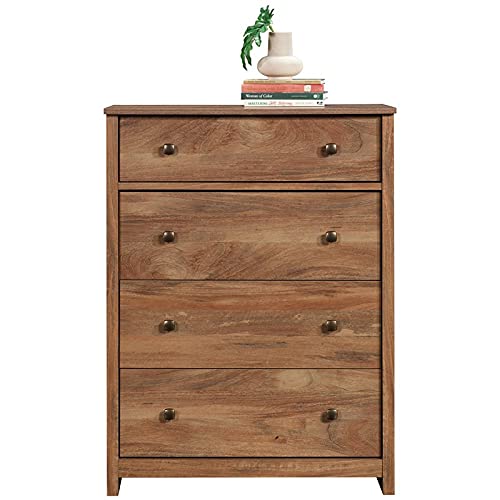 Sauder River Ranch 4-Drawer Dresser Chest in Sindoori Mango, Sindoori Mango Finish