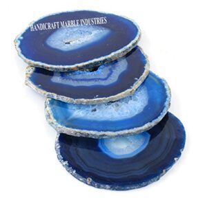 agate coaster #4 design blue color coaster wholesale price drink coaster tableware bar accessories dinning table accessories