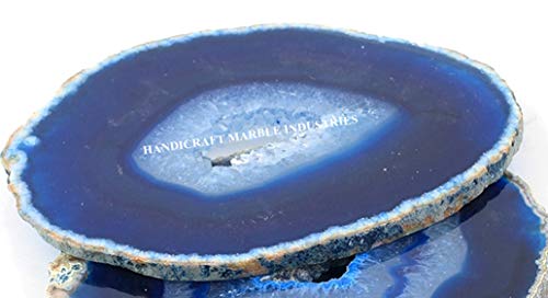 Agate Coaster #4 design Blue Color Coaster Wholesale Price Drink Coaster Tableware Bar Accessories Dinning Table Accessories