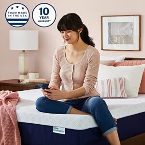 Sleep Innovations Shiloh 14 Inch Memory Foam Mattress With Ventilated Suretemp Foam For Breathability, Queen Size, Bed In A Box, Medium Firm Support