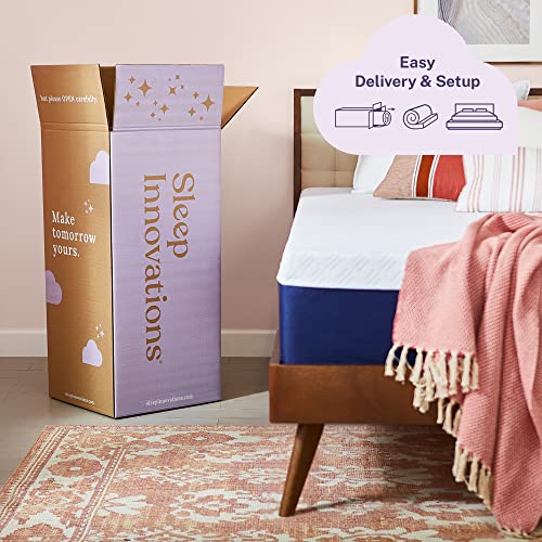 Sleep Innovations Shiloh 14 Inch Memory Foam Mattress With Ventilated Suretemp Foam For Breathability, Queen Size, Bed In A Box, Medium Firm Support