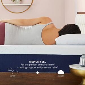 Sleep Innovations Shiloh 14 Inch Memory Foam Mattress With Ventilated Suretemp Foam For Breathability, Queen Size, Bed In A Box, Medium Firm Support