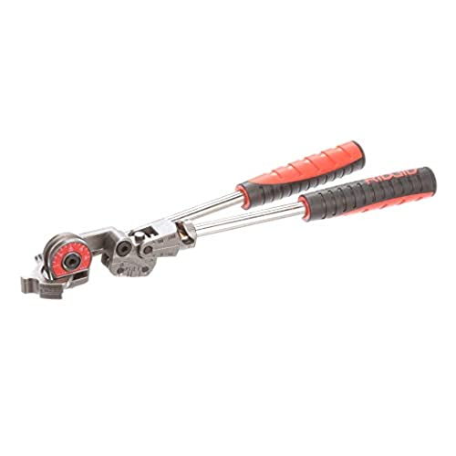 RIDGID 38048 Model 608 Heavy-Duty Pipe Bender, 1/2-inch Tubing Bender & 604 38033 Heavy-Duty Instrument Bender, 1/4-inch Tubing Bender for Bends Up to 180 Degrees, Pipe Bender