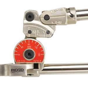 RIDGID 38048 Model 608 Heavy-Duty Pipe Bender, 1/2-inch Tubing Bender & 604 38033 Heavy-Duty Instrument Bender, 1/4-inch Tubing Bender for Bends Up to 180 Degrees, Pipe Bender