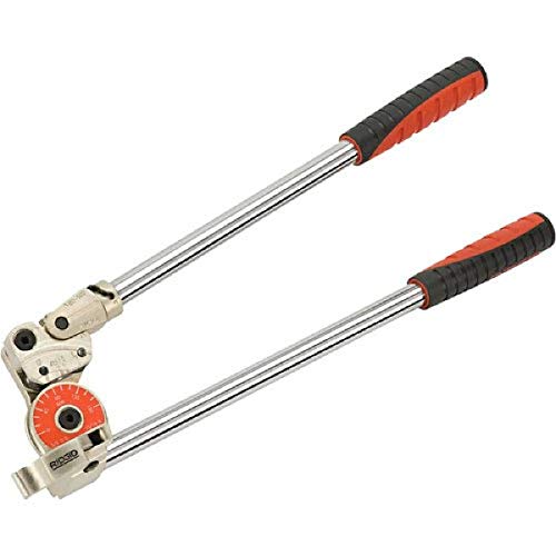 RIDGID 38048 Model 608 Heavy-Duty Pipe Bender, 1/2-inch Tubing Bender & 604 38033 Heavy-Duty Instrument Bender, 1/4-inch Tubing Bender for Bends Up to 180 Degrees, Pipe Bender