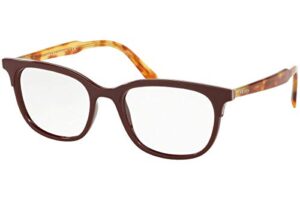 prada pr 05vv men’s eyeglasses bordeaux 53