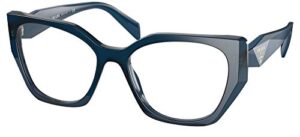 prada pr 18wv women’s eyeglasses blue crystal 54