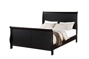 poundex queen bed, black