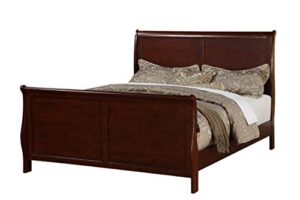 poundex e.king bed, brown