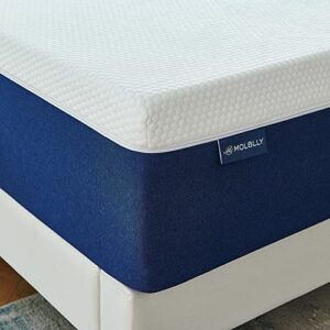 Twin Mattress, Molblly 8 inch Gel Memory Foam Mattress with CertiPUR-US Bed Mattress in a Box for Sleep Cooler & Pressure Relief, Twin Size