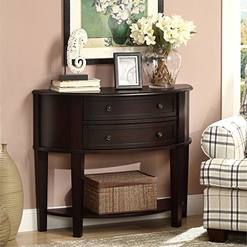 Coaster Home Furnishings Diane Demilune Entry Sofa Table Cappuccino