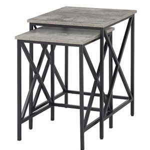 Convenience Concepts Tucson Nesting End Tables, Faux Birch