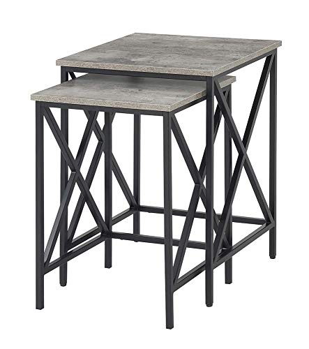 Convenience Concepts Tucson Nesting End Tables, Faux Birch