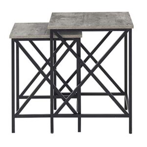 Convenience Concepts Tucson Nesting End Tables, Faux Birch