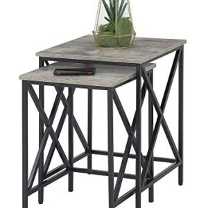 Convenience Concepts Tucson Nesting End Tables, Faux Birch