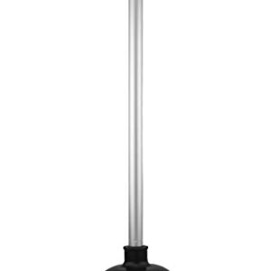 RIDGID 59787 Model K-3 Toilet Auger & NEIKO 60166A Toilet Plunger with Patented All-Angle Design, Heavy-Duty Toilet Bowl Plunger with Aluminum Handle, Bathroom Necessity, Black, 1-Pack