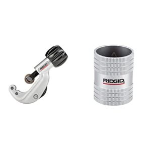 RIDGID 31622 Model 150 Constant Swing Tubing Cutter, 1/8-inch to 1-1/8-inch Tube Cutter & 29983 Model 223S 1/4" to 1-1/4" Inner/Outer Copper and Stainless Steel Tubing and Pipe Reamer