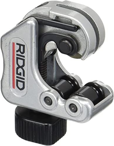 RIDGID RC-2375 Ratchet Action 2" Pipe and Tubing Cutter, Chrome, Small - 30088 & 40617 Model 101 Close Quarters Tubing Cutter with 1/4"-1-1/8" Cutting Capacity, Silver