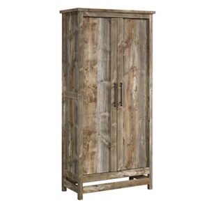 sauder granite trace storage cabinet, l: 35.2″ x w: 16.26″ x h: 71.97″, rustic cedar finish