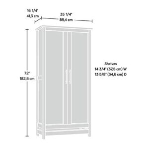 Sauder Granite Trace Storage Cabinet, L: 35.2" x W: 16.26" x H: 71.97", Rustic Cedar finish