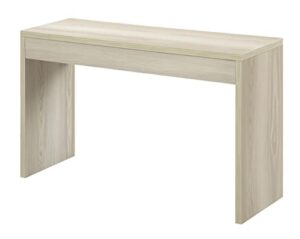 convenience concepts northfield hall console desk table, weathered white
