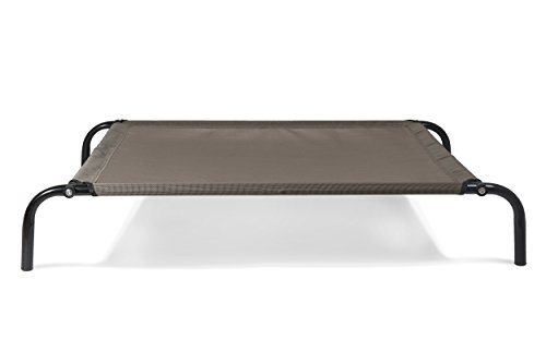 Furhaven Medium Dog Bed Reinforced & Elevated Cot w/ High Airflow Cooling - Espresso, Medium