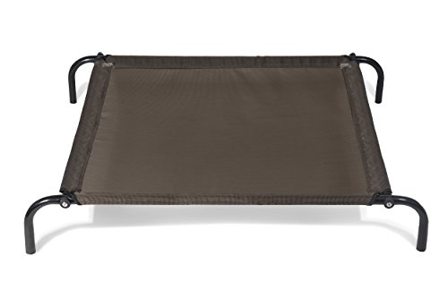 Furhaven Medium Dog Bed Reinforced & Elevated Cot w/ High Airflow Cooling - Espresso, Medium