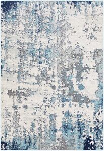 artistic weavers arti modern abstract area rug,5’3″ x 7’3″,dark blue/aqua