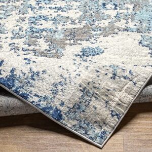 Artistic Weavers Arti Modern Abstract Area Rug,5'3" x 7'3",Dark Blue/Aqua