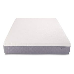 Amazon Basics Cooling Gel-Infused, Medium-Firm Memory Foam Mattress, CertiPUR-US Certified - Queen Size, 12 Inch