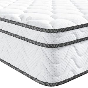 Vesgantti 10.2 Inch Multilayer Hybrid Twin Mattress - Multiple Sizes & Styles Available, Ergonomic Design with Breathable Foam and Pocket Spring/Medium Plush Feel