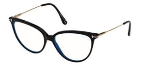 tom ford ft 5688-b blue block shiny black 55/15/140 women eyewear frame