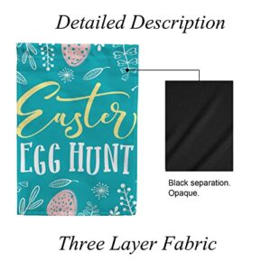 My Little Nest Seasonal Garden Flag Easter Eggs Hunt Vertical Garden Flags Double Sided for Home Farmhouse Yard Holiday Flag Outdoor Decoration Banner 12"x18"