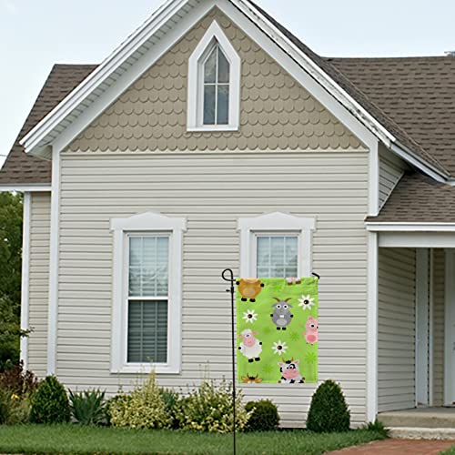 My Little Nest Seasonal Garden Flag Funny Animals Double Sided Vertical Garden Flags for Home Yard Holiday Flag Outdoor Decoration Farmhouse Banner 12"x18"