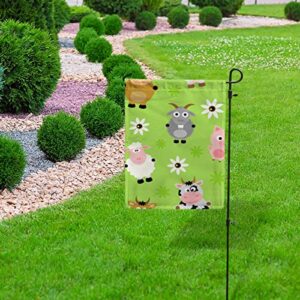 My Little Nest Seasonal Garden Flag Funny Animals Double Sided Vertical Garden Flags for Home Yard Holiday Flag Outdoor Decoration Farmhouse Banner 12"x18"