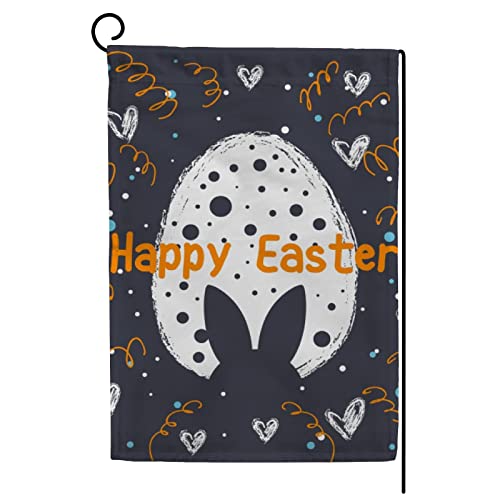 My Little Nest Seasonal Garden Flag Happy Easter Egg Double Sided Vertical Garden Flags for Home Yard Holiday Flag Outdoor Decoration Farmhouse Banner 12"x18"