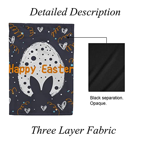 My Little Nest Seasonal Garden Flag Happy Easter Egg Double Sided Vertical Garden Flags for Home Yard Holiday Flag Outdoor Decoration Farmhouse Banner 12"x18"