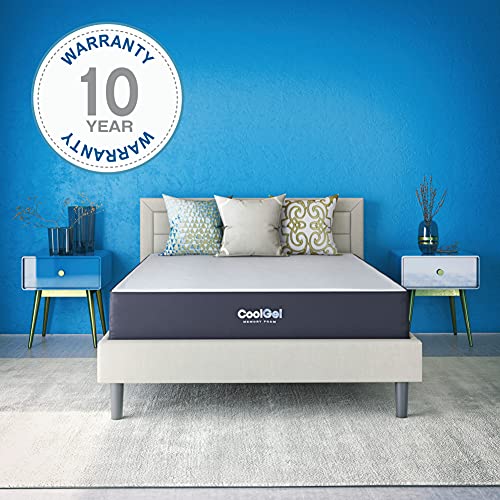 Classic Brands Cool Gel Ventilated Memory Foam 10-Inch Mattress | CertiPUR-US Certified | Bed-in-a-Box, Queen