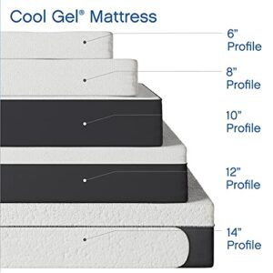 Classic Brands Cool Gel Ventilated Memory Foam 10-Inch Mattress | CertiPUR-US Certified | Bed-in-a-Box, Queen