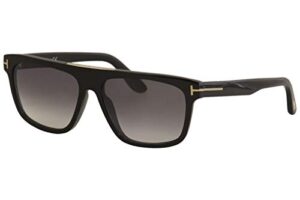 sunglasses tom ford ft 0628 cecilio- 02 01b shiny black/gradient smoke, 57-15-145