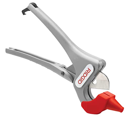 RIDGID RC-2375 Ratchet Action 2" Pipe and Tubing Cutter, Chrome, Small - 30088 & 23493 Model PC-1375 ML Single Stroke Plastic Pipe and Tubing Cutter, 1/8-inch to 1-3/8-inch Pipe Cutter