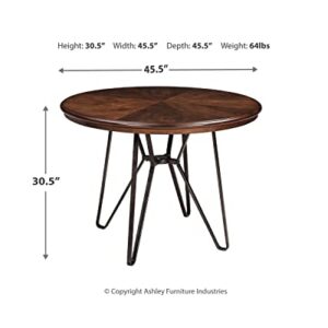 Signature Design by Ashley Mid Century Centiar Dining Room Table, Brown