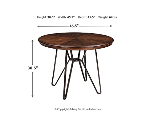 Signature Design by Ashley Mid Century Centiar Dining Room Table, Brown