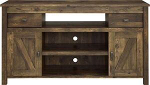 ameriwood home farmington tv stand for tvs up to 60″ wide, rustic