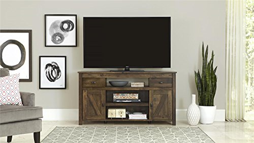 Ameriwood Home Farmington TV Stand for TVs up to 60" Wide, Rustic